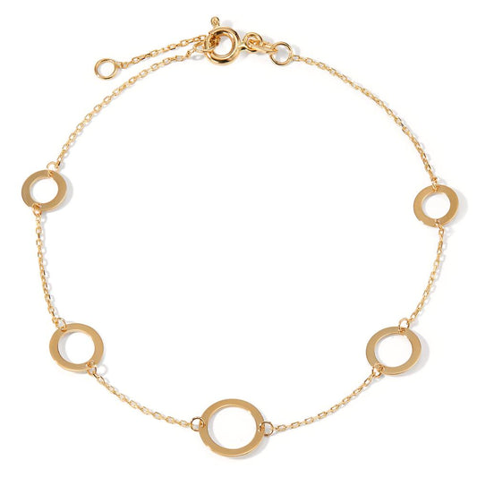 Bracelet Or jaune 14K 17-19 cm