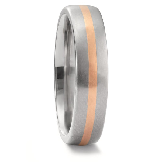 Ring Titanium, 750/18 krt rood goud