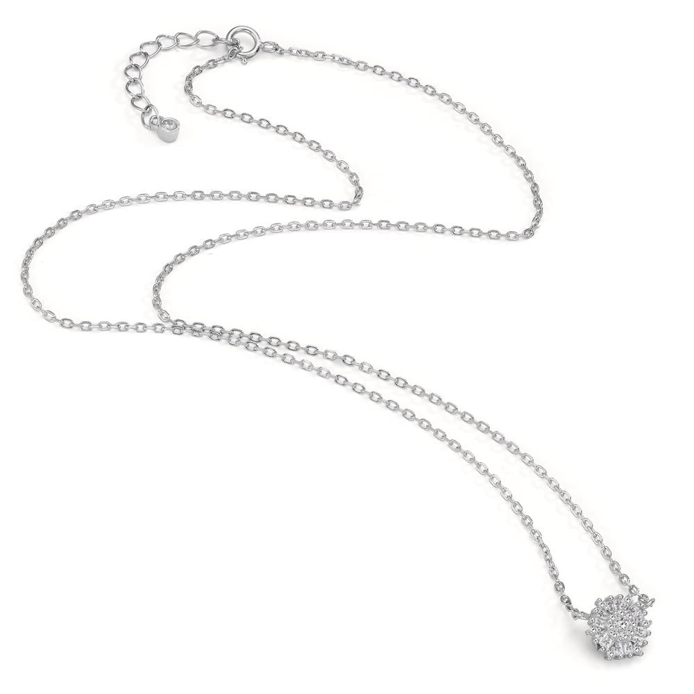 Collier Zilver Zirkonia Gerhodineerd 42-45 cm