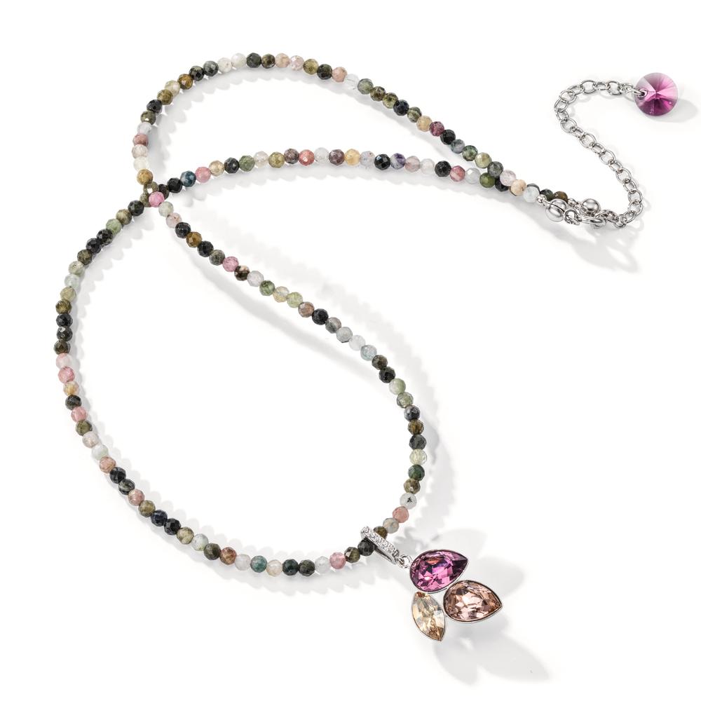 Collier Argent Tourmaline Rhodié 42-47 cm