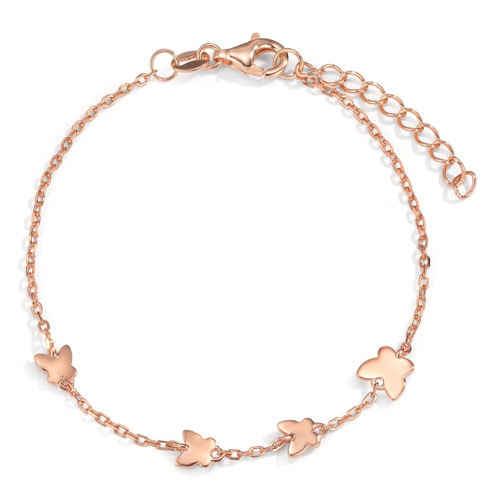 Armband Zilver Rosé Verguld Vlinder 16-19 cm