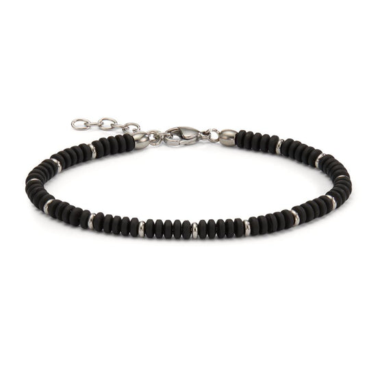 Bracelet Acier inoxydable Hématite PVD 19-22 cm Ø4.7 mm