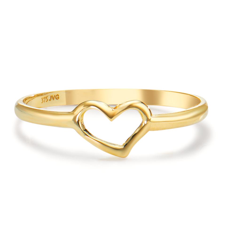 Ring 375/9 krt geel goud Hart Ø5 mm