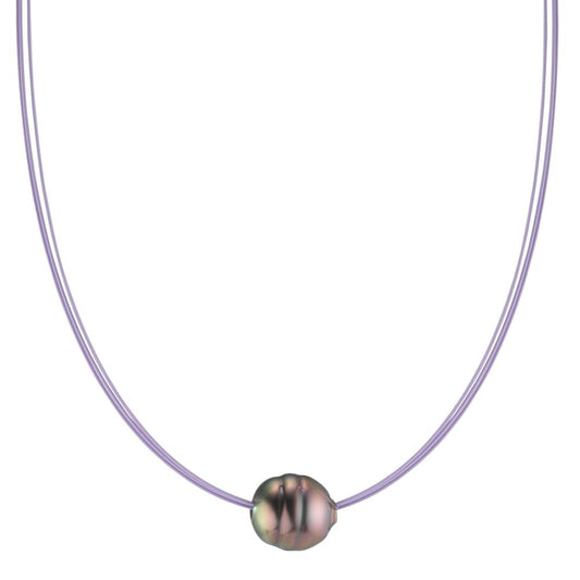 Collier Roestvrijstaal IP-gecoat Tahiti Parel 42 cm