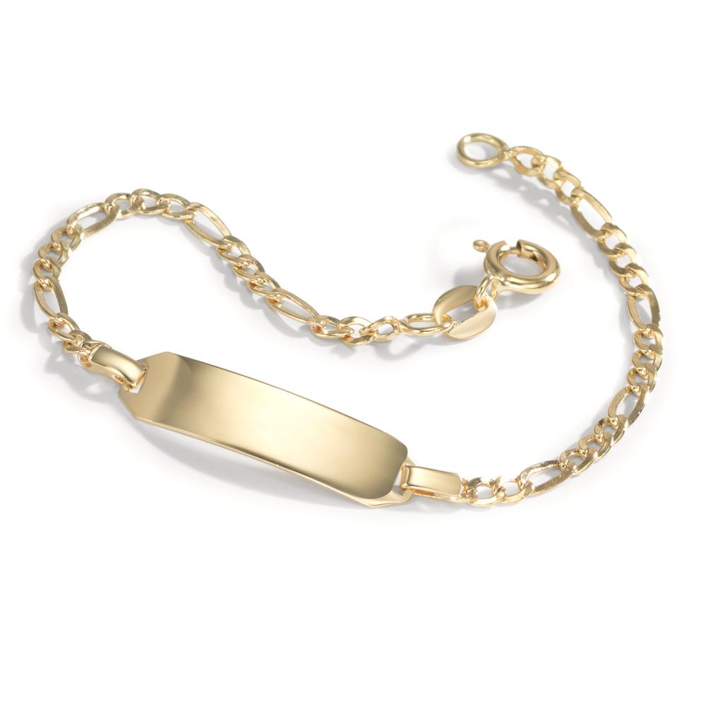 Graveer armband 585/14 krt geel goud 14 cm