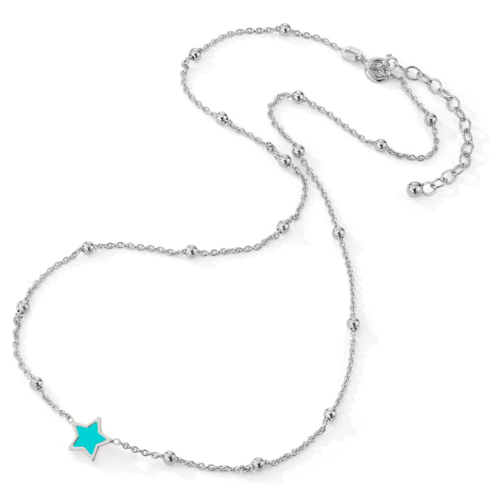 Collier Argent Rhodié Étoile 38-43 cm