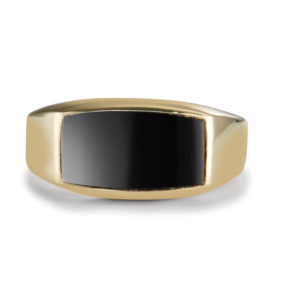 Bague Or jaune 9K Onyx