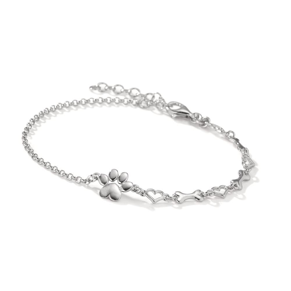 Bracelet Argent Rhodié Patte 17-20 cm