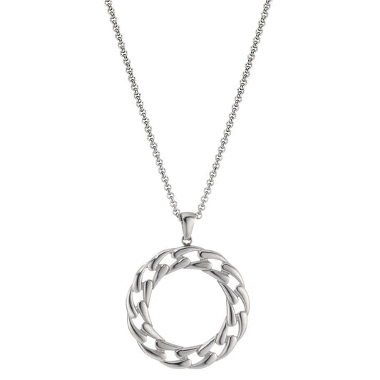 Chaînette avec pendentif Acier inoxydable 41-45 cm Ø32 mm