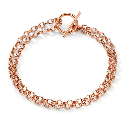 Armband Roestvrijstaal Rosé IP-gecoat 20 cm