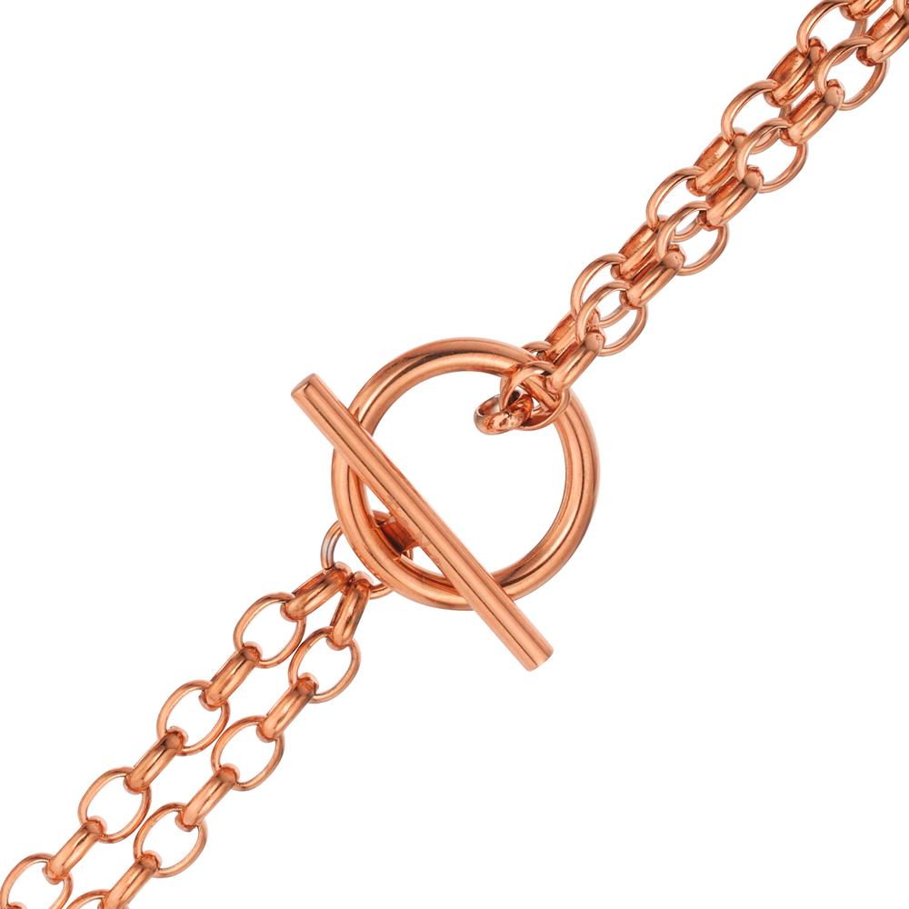 Collier Acier inoxydable rosé PVD 45 cm