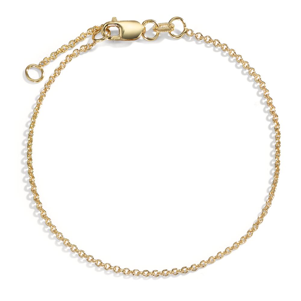 Armband 375/9 krt geel goud 16-18 cm