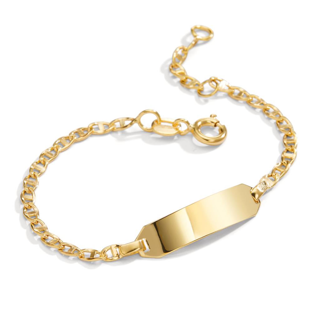 Graveer armband 585/14 krt geel goud 14-16 cm