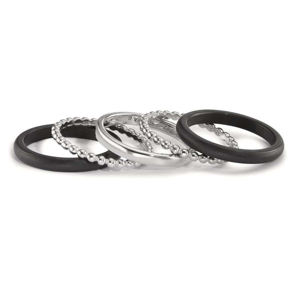 Bague Argent, Carbone