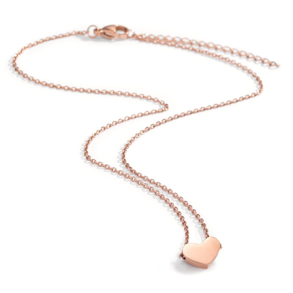 Collier Acier inoxydable PVD Coeur 40-45 cm