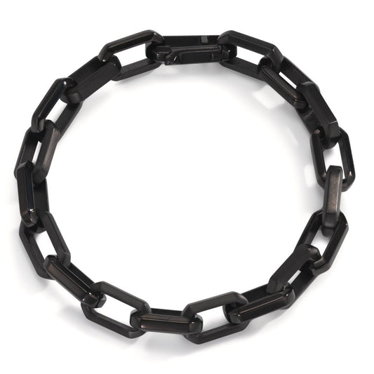 Armband Roestvrijstaal Zwart IP-gecoat 22 cm