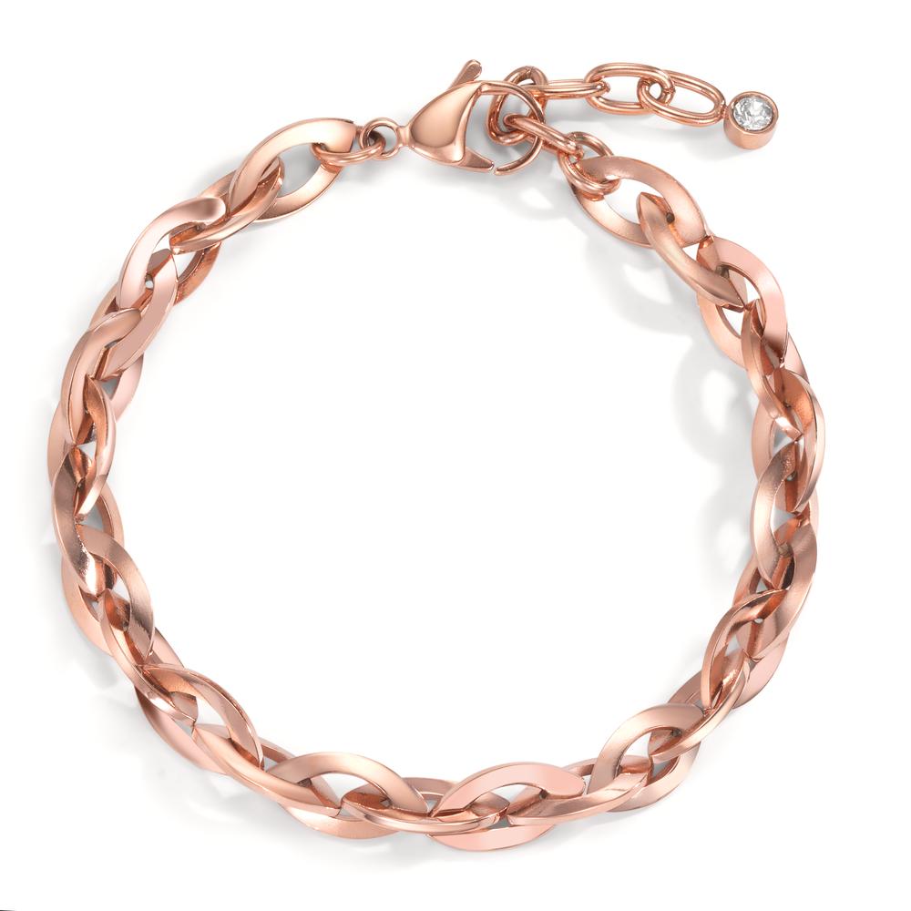 Bracelet Acier inoxydable rosé PVD 18.5-21.5 cm