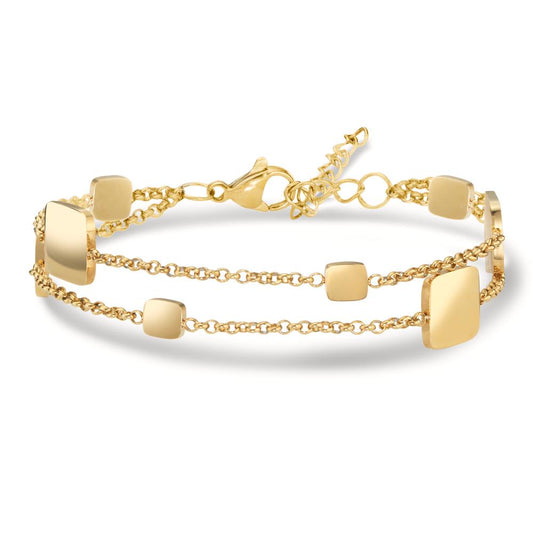 Bracelet Acier inoxydable jaune PVD 16.5-20 cm