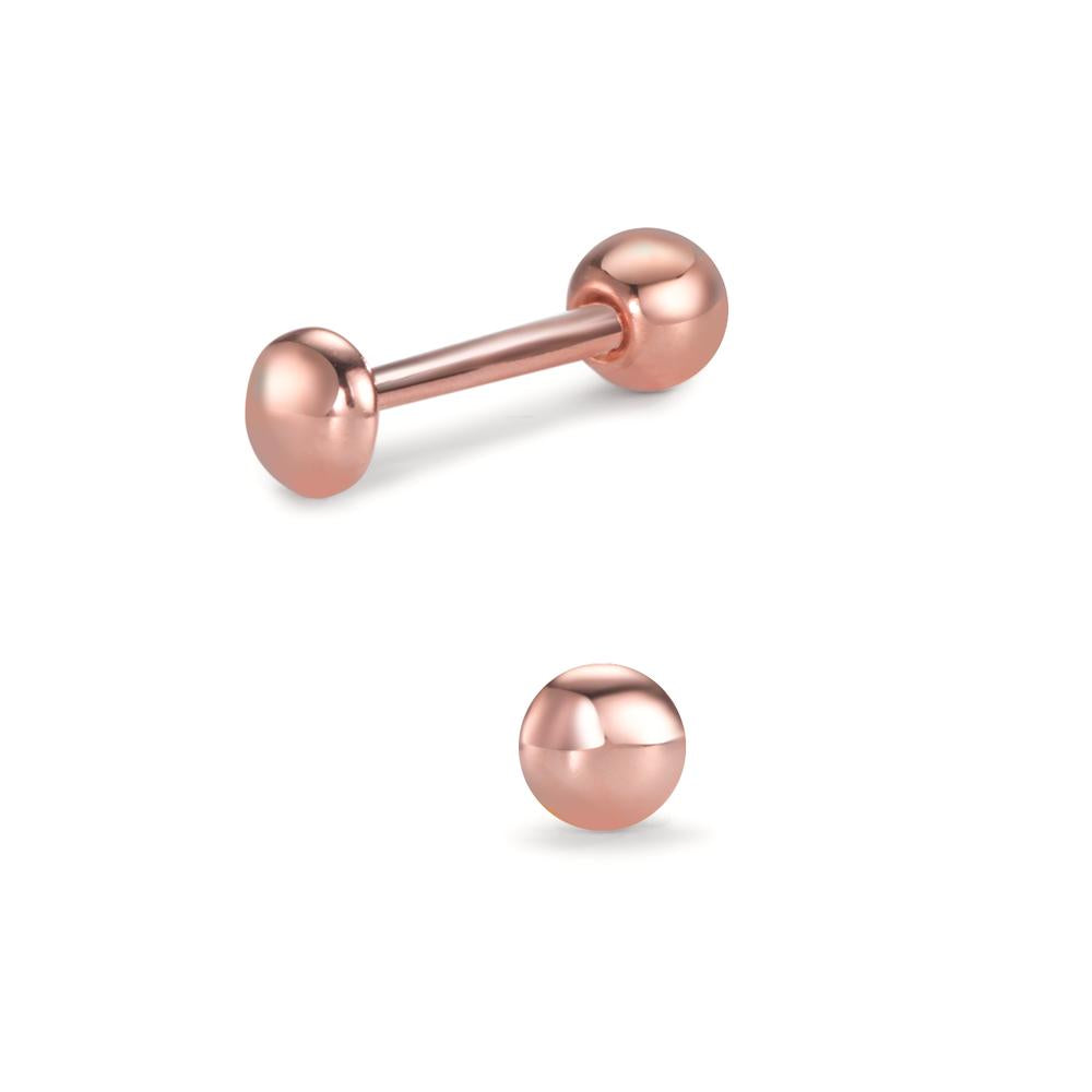 Piercing Zilver Rosé Verguld Ø3 mm