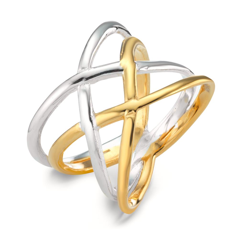 Bague Argent jaune Bicolore