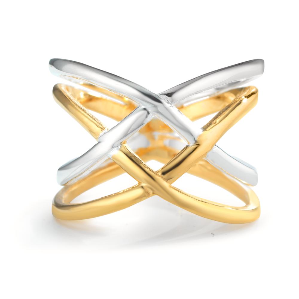 Bague Argent jaune Bicolore