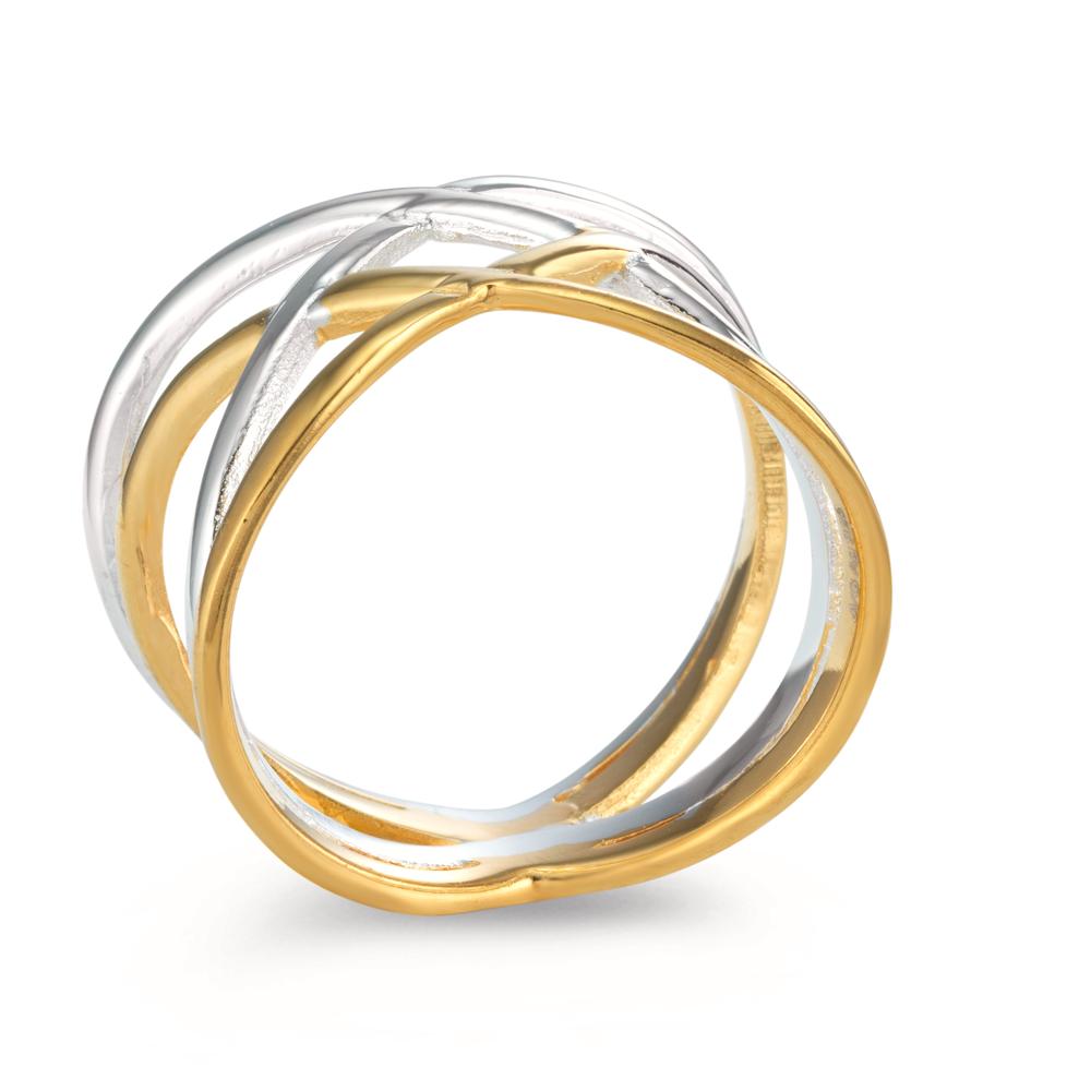 Bague Argent jaune Bicolore