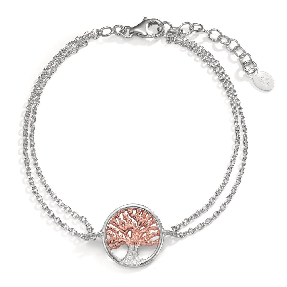 Bracelet Argent rosé Bicolore 17-20 cm