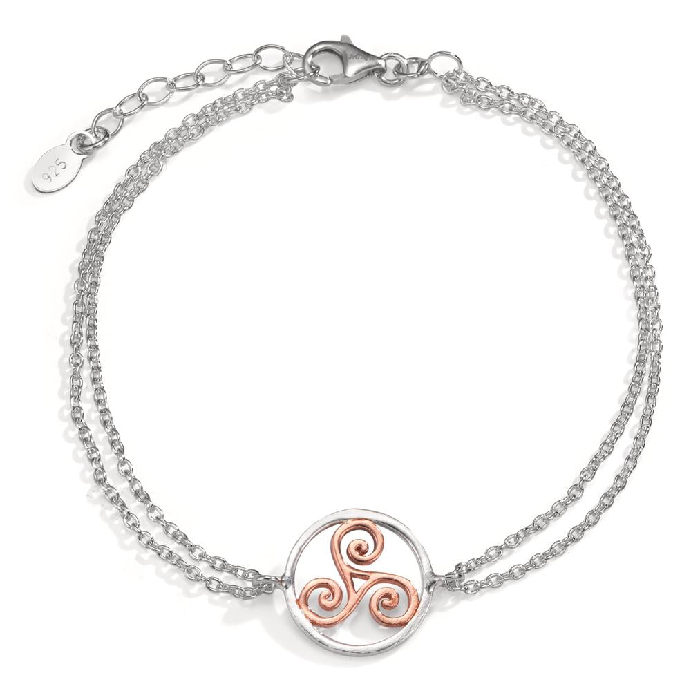 Armband Zilver Rosé Bi-color 17-20 cm