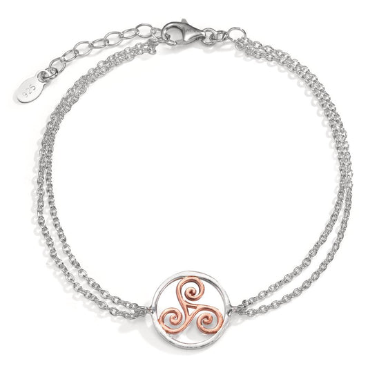 Armband Zilver Rosé Bi-color 17-20 cm