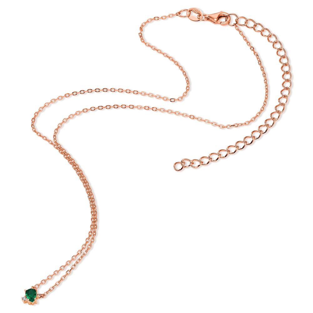 Collier Argent rosé Plaqué or 35-43 cm