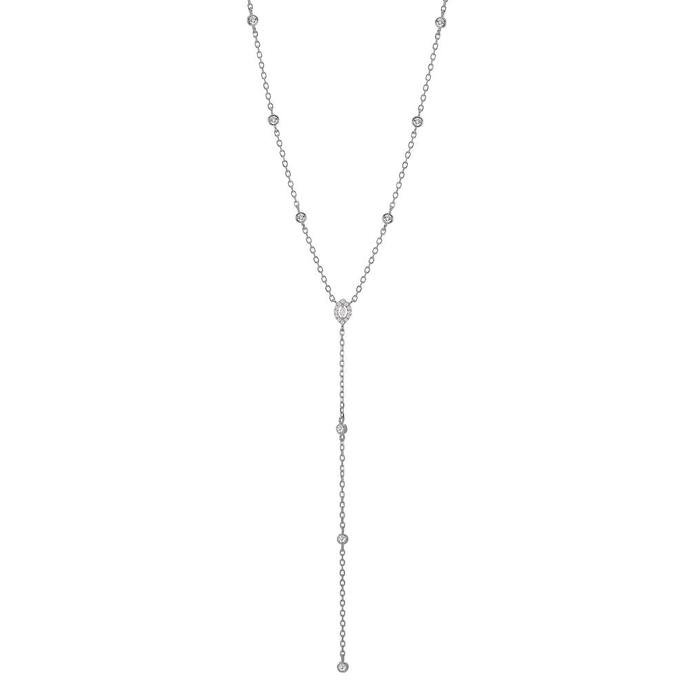 Collier Zilver Zirkonia Gerhodineerd 40-45 cm