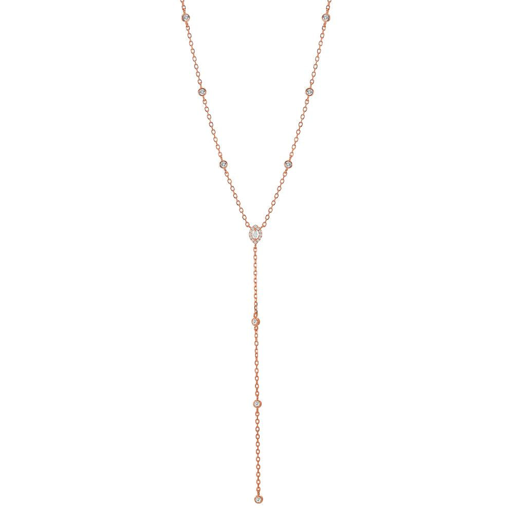 Collier Argent rosé Plaqué or 40-45 cm