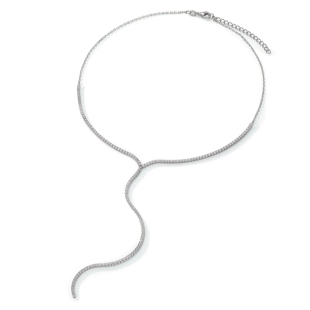 Collier Argent Zircone Rhodié 38-43 cm