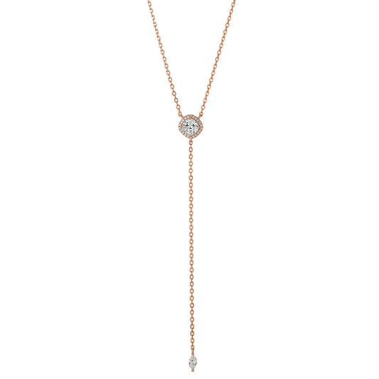 Collier Argent rosé Plaqué or 42-47 cm