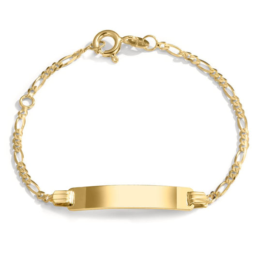 Graveer armband 585/14 krt geel goud 12-14 cm