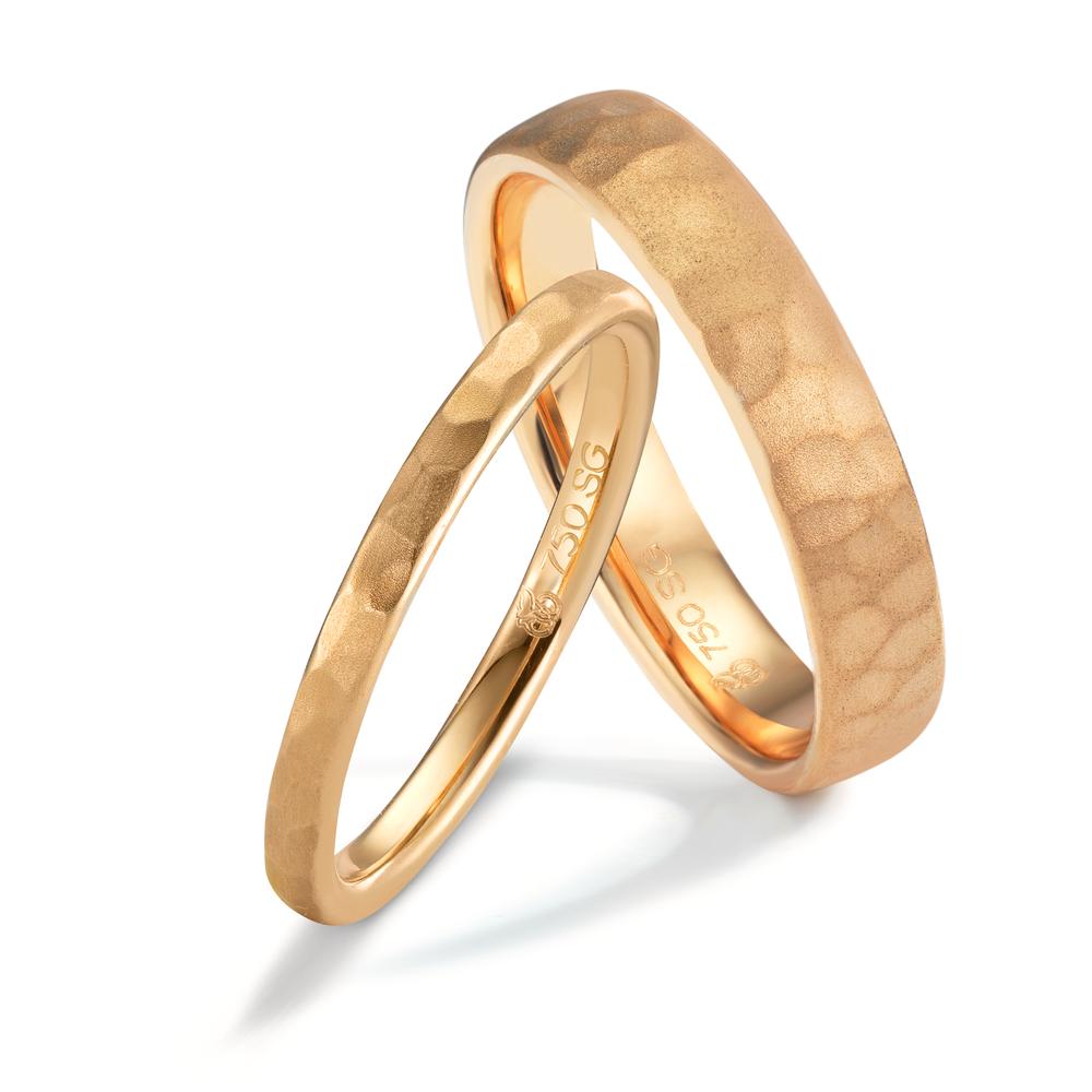 Partnerring 750/18 krt roségoud