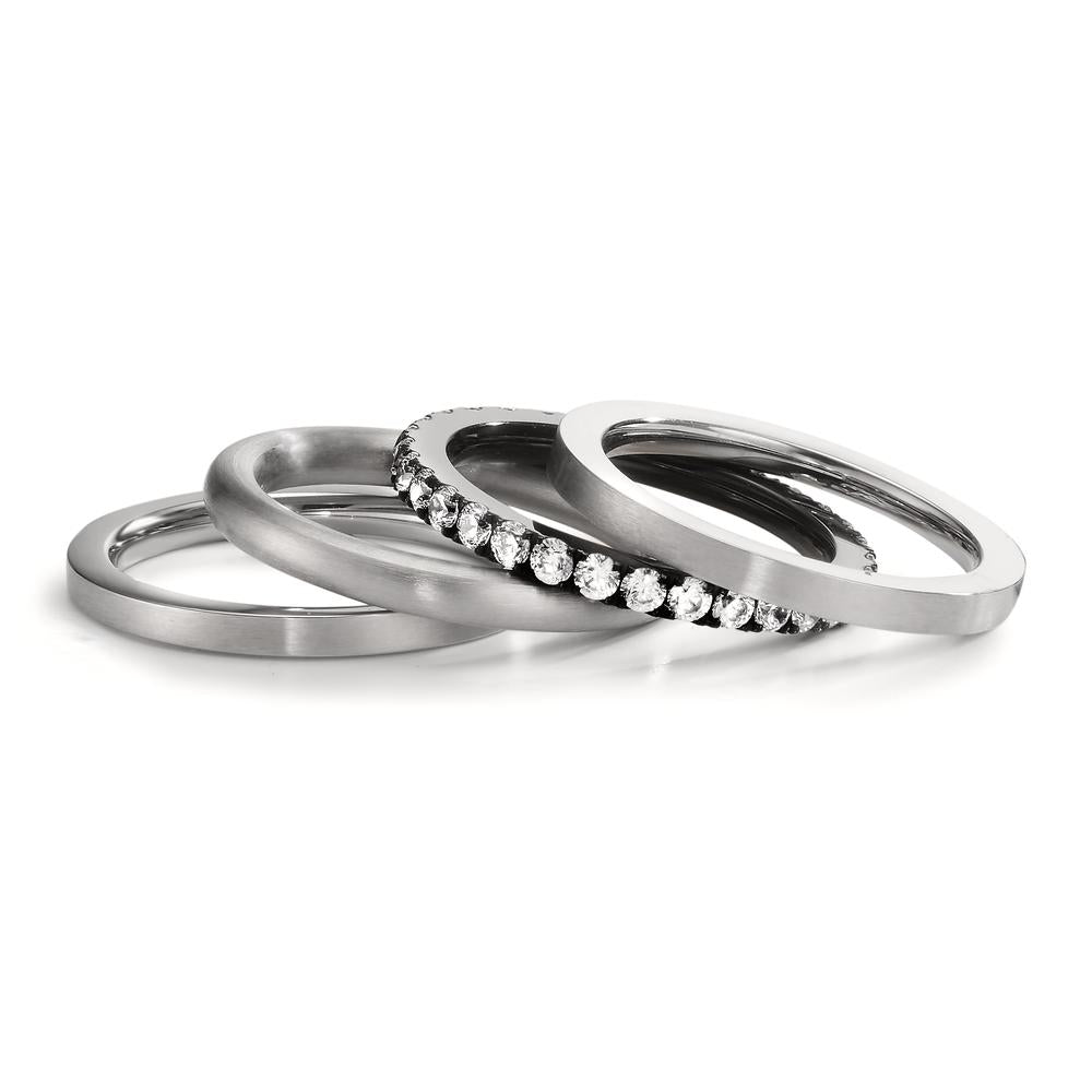 Ringset 4-teilig mit Zirkonia