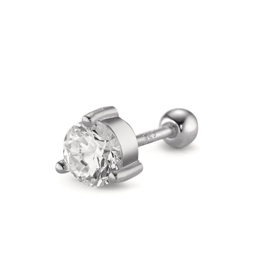 Piercing Argent Zircone Rhodié Ø5.5 mm