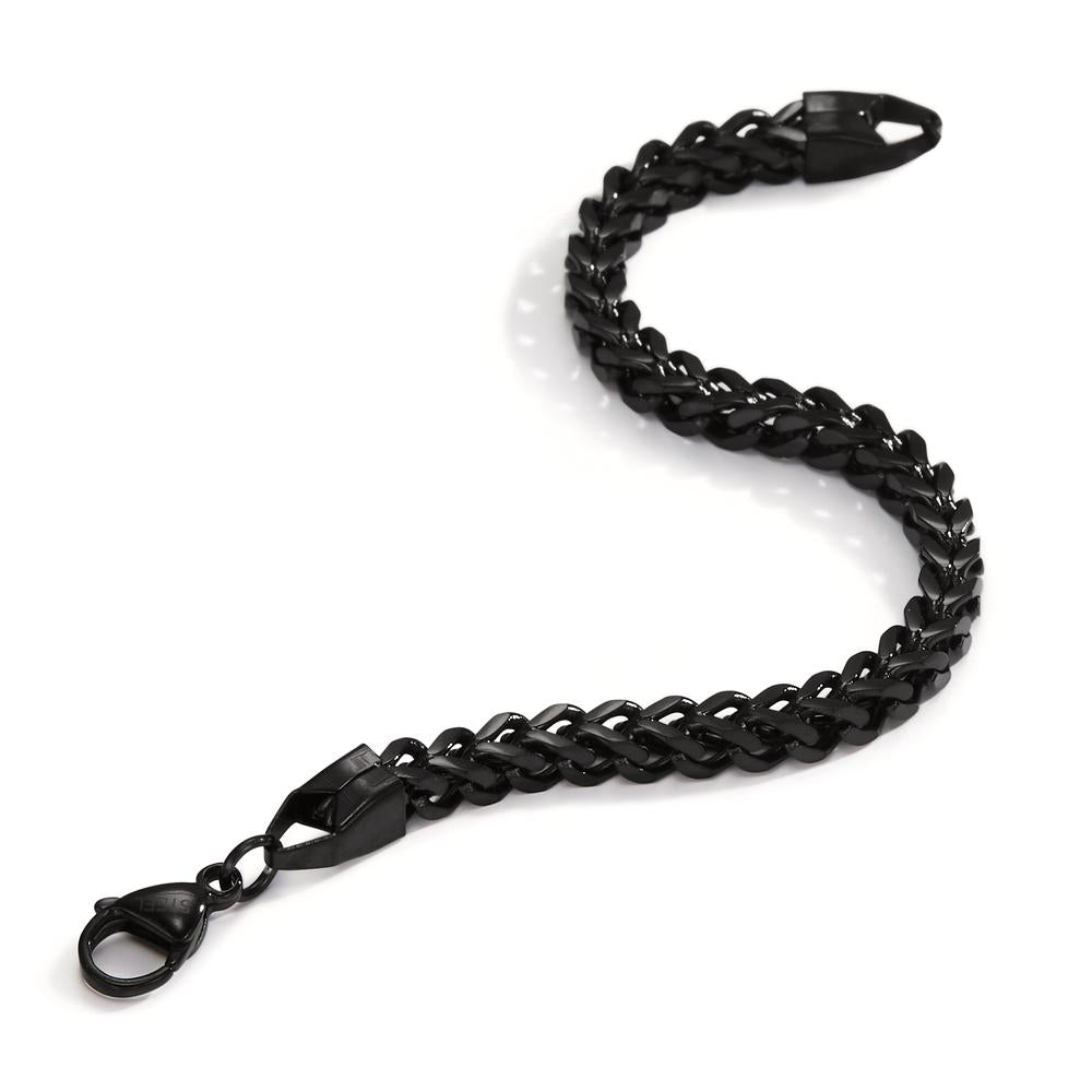 Armband Roestvrijstaal Zwart IP-gecoat 22 cm