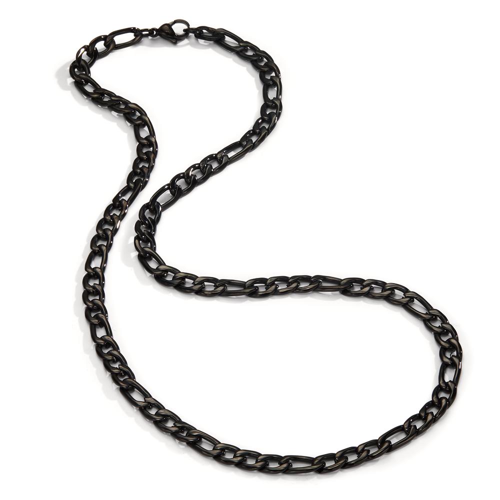 Collier Roestvrijstaal Zwart IP-gecoat 50 cm