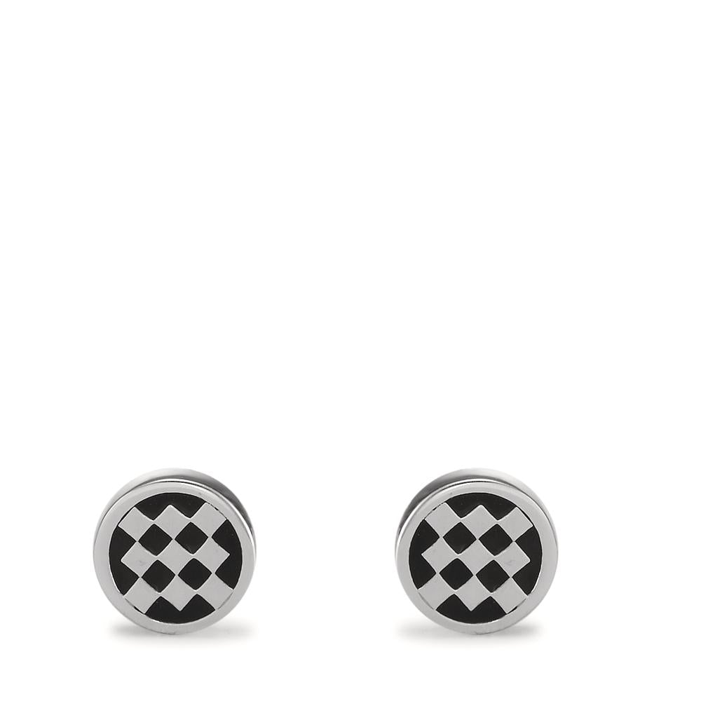 Clous d'oreilles Argent Émaillé Ø7 mm