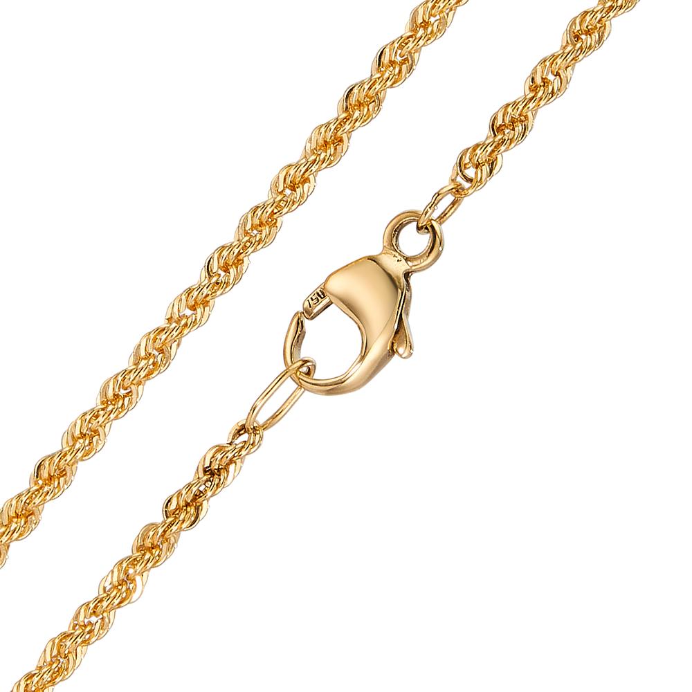 Collier 750/18 krt geel goud 42 cm