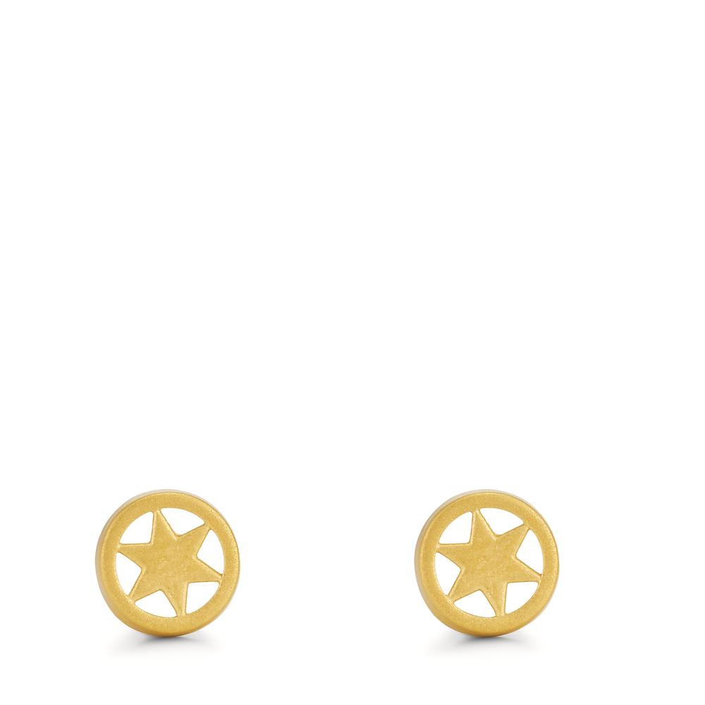 Clous d'oreilles Or jaune 18K Étoile Ø6 mm