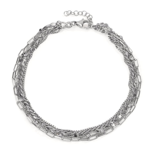 Chaînette de cheville Argent Rhodié 23-26 cm