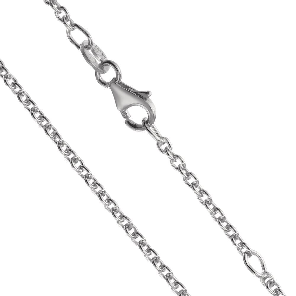 Chaînette Argent Rhodié 36-38 cm