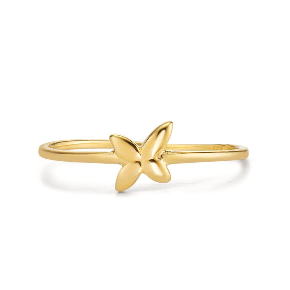 Fingerring 375/9 K Gelbgold Blume