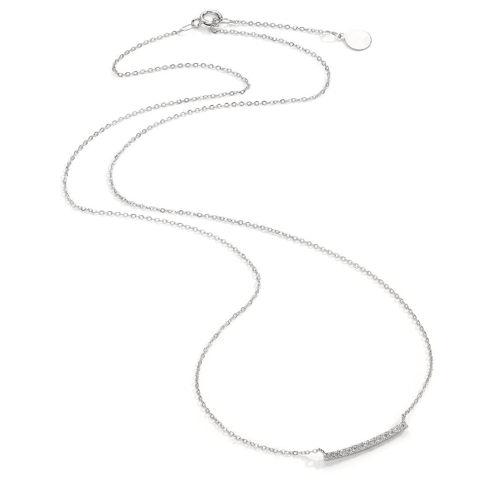 Collier Or blanc 18K Diamant 0.06 ct, 13 Pierres, w-si 40-42 cm