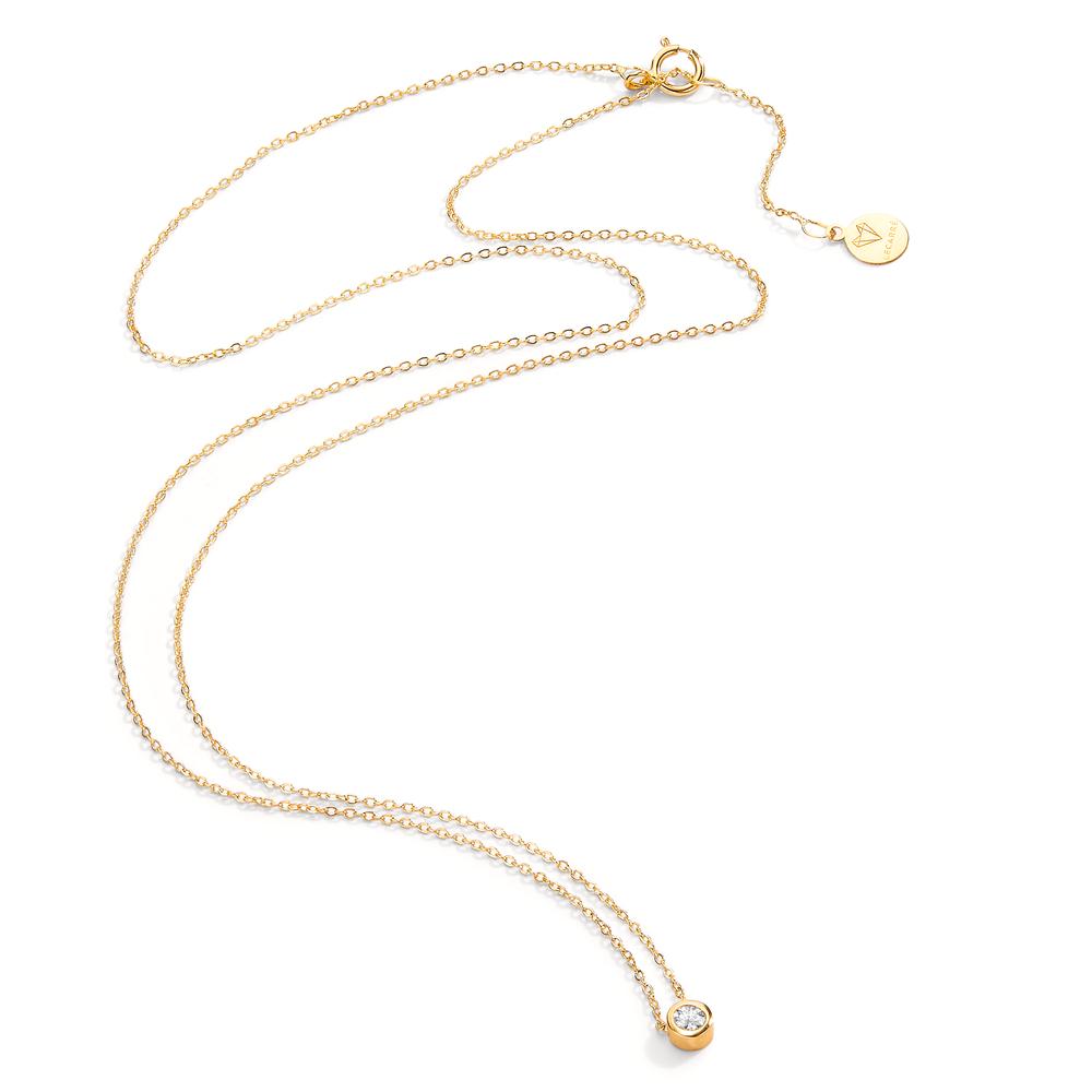 Collier 750/18K geel goud Diamant 0.05 ct, w-si 40-42 cm