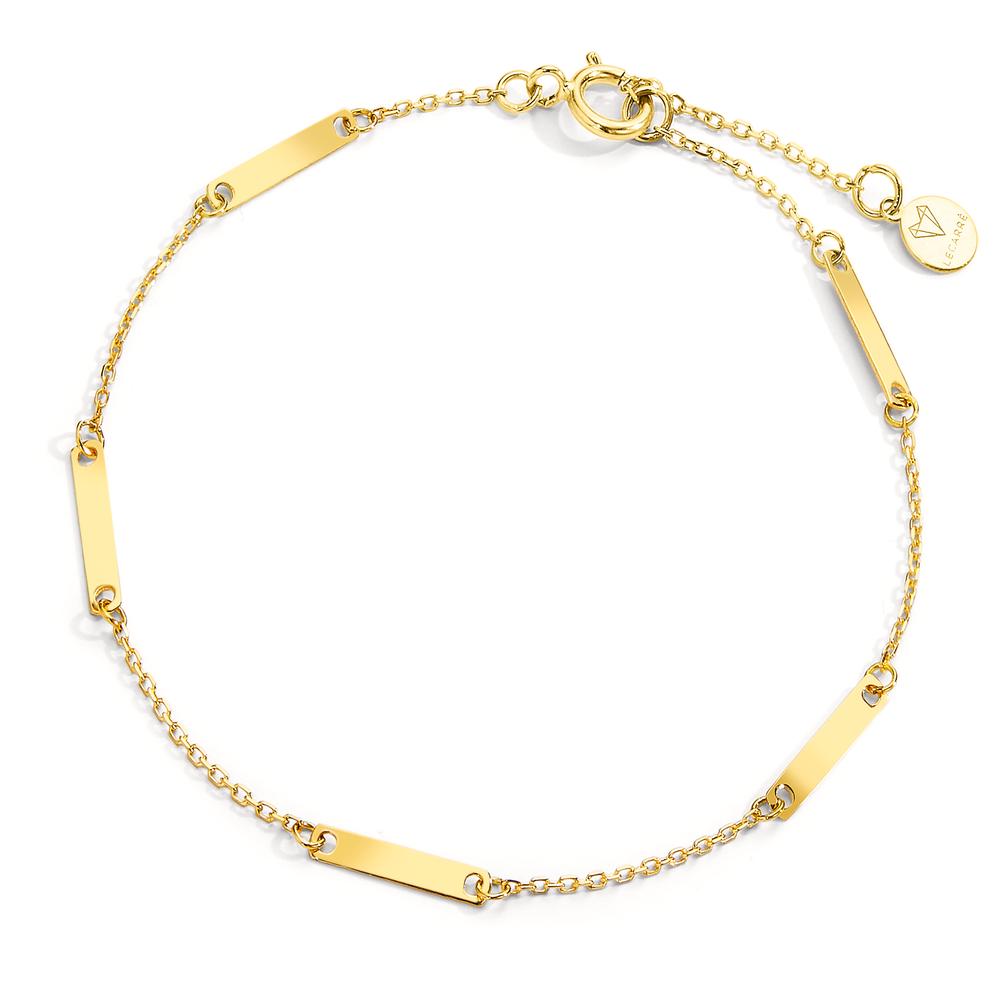 Armband 750/18 krt geel goud 16-18 cm