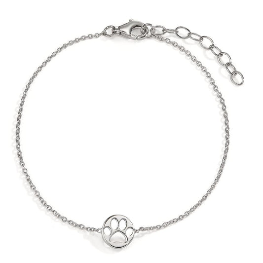 Bracelet Argent Rhodié Patte 18-21 cm